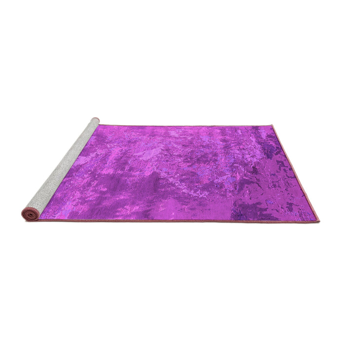 Sideview of Machine Washable Oriental Pink Industrial Rug, wshurb2817pnk