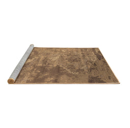 Sideview of Machine Washable Oriental Brown Industrial Rug, wshurb2817brn
