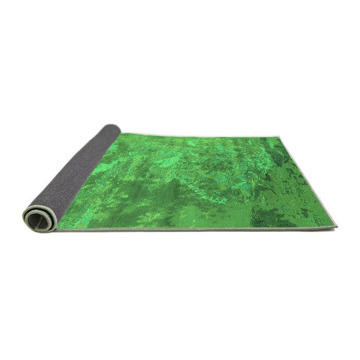 Sideview of Oriental Green Industrial Rug, urb2817grn