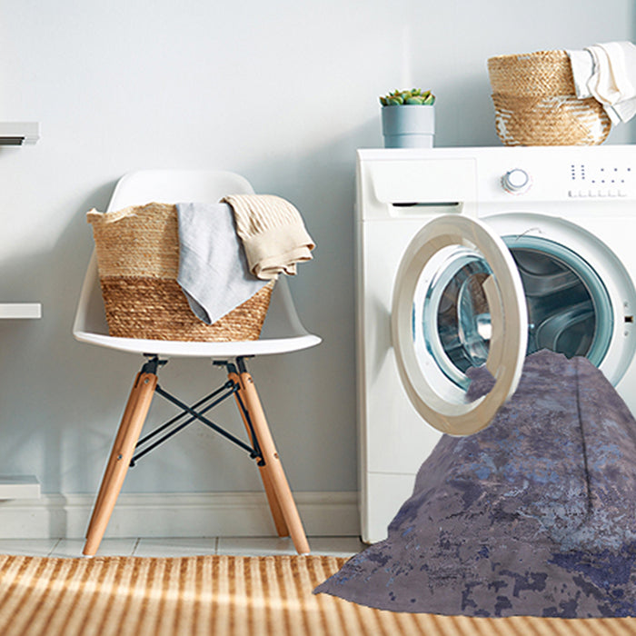 Machine Washable Industrial Modern French Lilac Purple Rug in a Washing Machine, wshurb2817