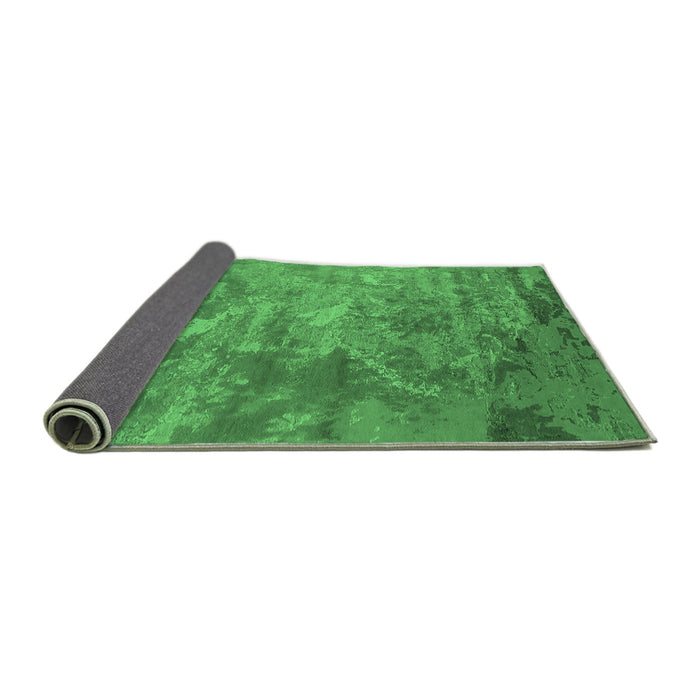 Sideview of Oriental Emerald Green Industrial Rug, urb2817emgrn