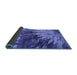 Sideview of Oriental Blue Industrial Rug, urb2818blu