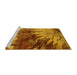 Sideview of Machine Washable Oriental Yellow Industrial Rug, wshurb2818yw