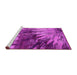 Sideview of Machine Washable Oriental Pink Industrial Rug, wshurb2818pnk