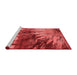 Industrial Red Washable Rugs