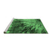 Sideview of Machine Washable Oriental Emerald Green Industrial Area Rugs, wshurb2818emgrn