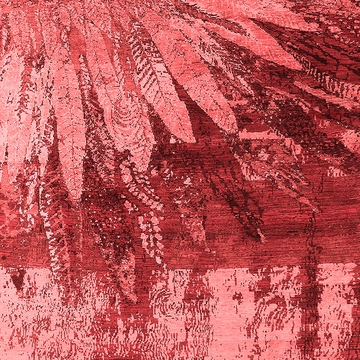 Machine Washable Oriental Red Industrial Rug, wshurb2818red