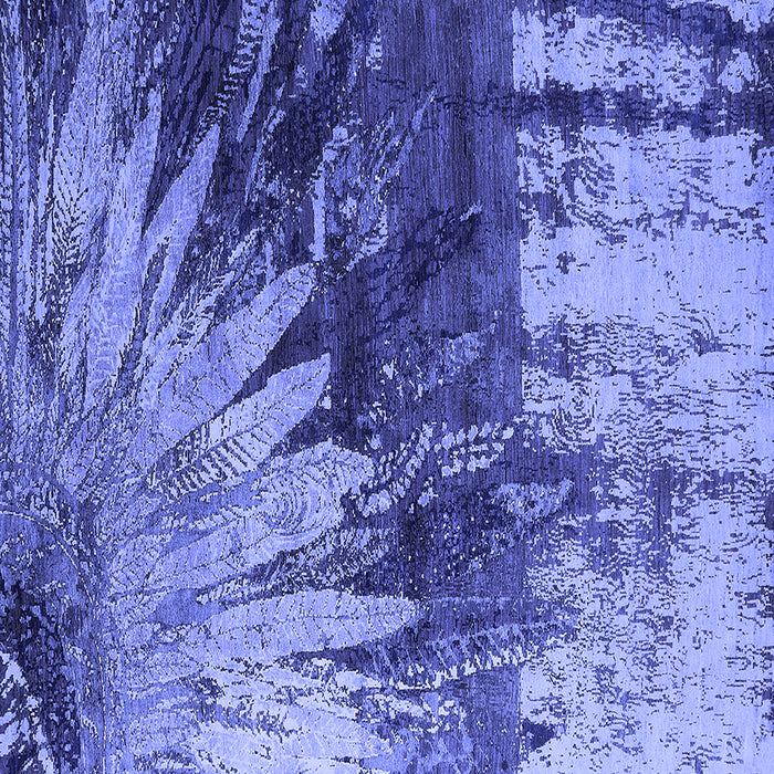 Square Oriental Blue Industrial Rug, urb2818blu