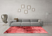 Industrial Red Washable Rugs