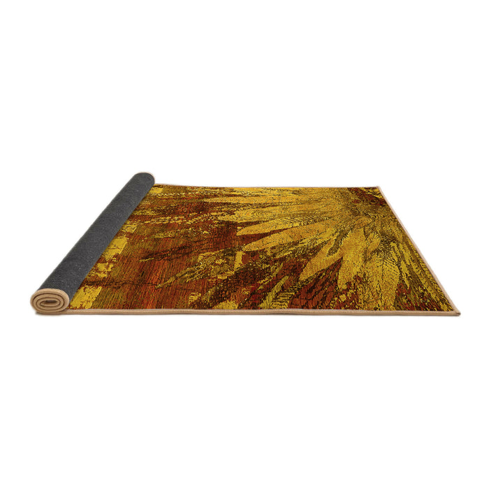 Sideview of Oriental Yellow Industrial Rug, urb2818yw