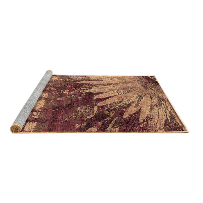 Sideview of Machine Washable Oriental Brown Industrial Rug, wshurb2818brn