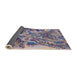 Sideview of Mid-Century Modern Purple Oriental Rug, urb2819