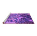 Sideview of Machine Washable Oriental Purple Industrial Area Rugs, wshurb2819pur