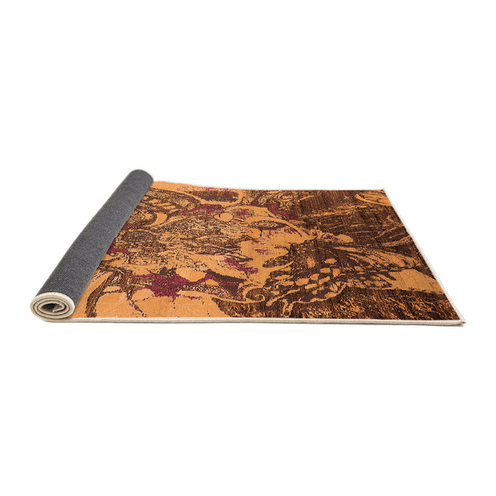 Sideview of Oriental Orange Industrial Rug, urb2819org