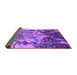 Sideview of Oriental Purple Industrial Rug, urb2819pur