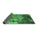 Sideview of Oriental Emerald Green Industrial Rug, urb2819emgrn