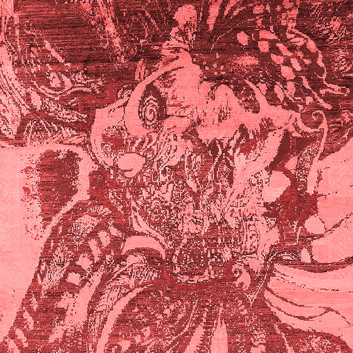 Machine Washable Oriental Red Industrial Rug, wshurb2819red