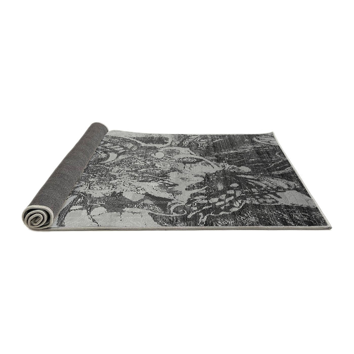 Sideview of Oriental Gray Industrial Rug, urb2819gry