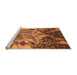 Sideview of Machine Washable Oriental Orange Industrial Area Rugs, wshurb2819org