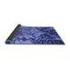 Sideview of Oriental Blue Industrial Rug, urb2819blu