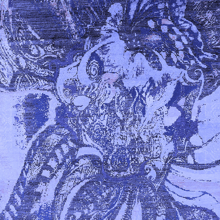 Oriental Blue Industrial Rug, urb2819blu