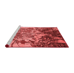 Industrial Red Washable Rugs
