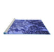 Sideview of Machine Washable Oriental Blue Industrial Rug, wshurb2819blu