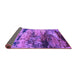 Sideview of Oriental Purple Industrial Rug, urb2820pur