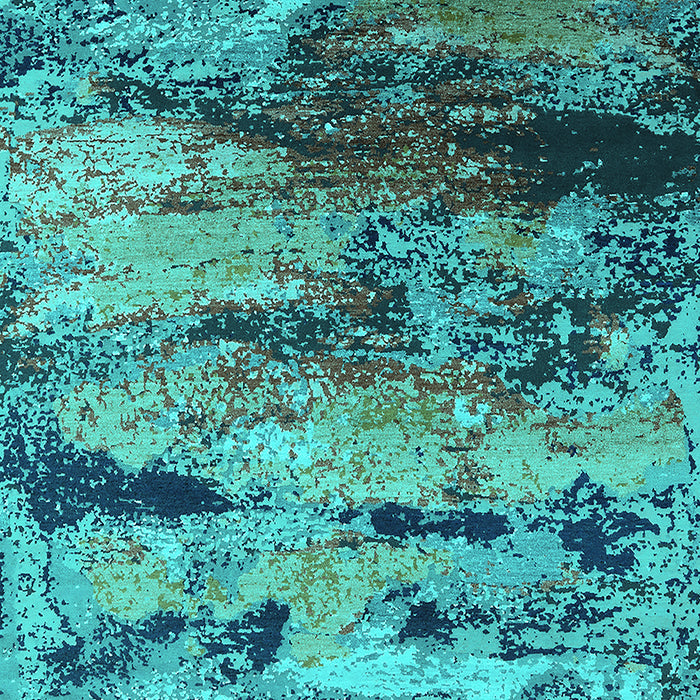 Oriental Turquoise Industrial Rug, urb2820turq
