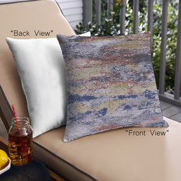 Front View of Mid-Century Modern Urban Square Plum Purple Throw Pillow, 18 inch by 18 inch, pwurb2820