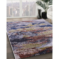 Mid-Century Modern Plum Purple Oriental Rug, urb2820