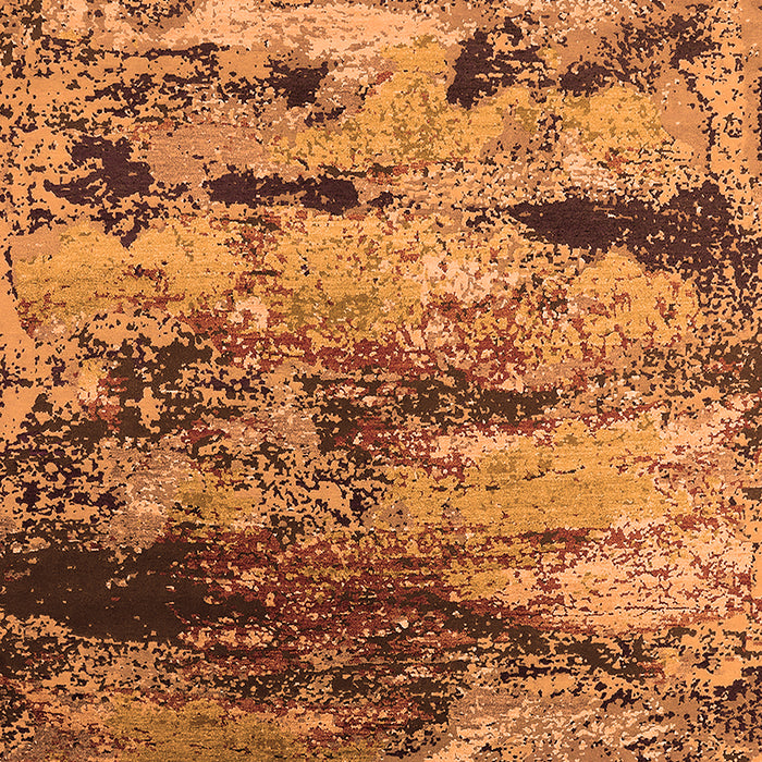 Machine Washable Oriental Orange Industrial Area Rugs, wshurb2820org