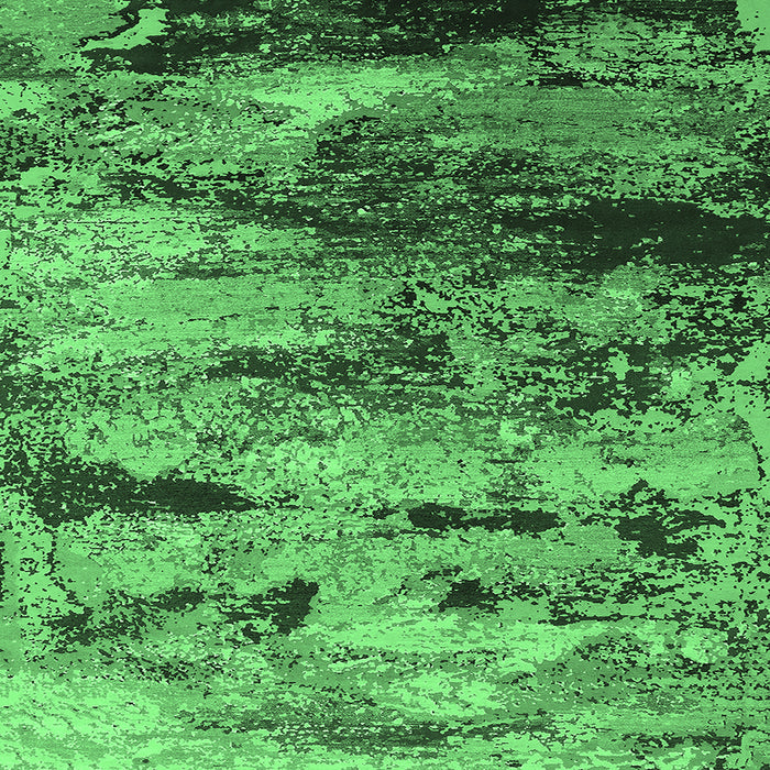 Square Oriental Emerald Green Industrial Rug, urb2820emgrn