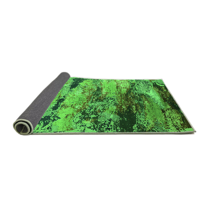 Sideview of Oriental Green Industrial Rug, urb2820grn