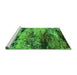 Sideview of Machine Washable Oriental Green Industrial Area Rugs, wshurb2820grn