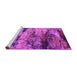 Sideview of Machine Washable Oriental Pink Industrial Rug, wshurb2820pnk