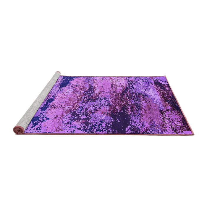 Sideview of Machine Washable Oriental Purple Industrial Area Rugs, wshurb2820pur