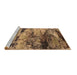 Sideview of Machine Washable Oriental Brown Industrial Rug, wshurb2820brn