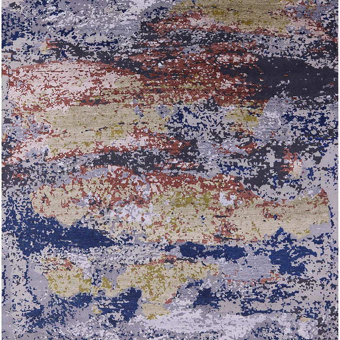 Machine Washable Industrial Modern Plum Purple Rug, wshurb2820