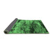 Sideview of Oriental Emerald Green Industrial Rug, urb2820emgrn