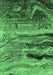Machine Washable Oriental Emerald Green Industrial Area Rugs, wshurb2821emgrn