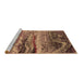 Sideview of Machine Washable Oriental Brown Industrial Rug, wshurb2821brn