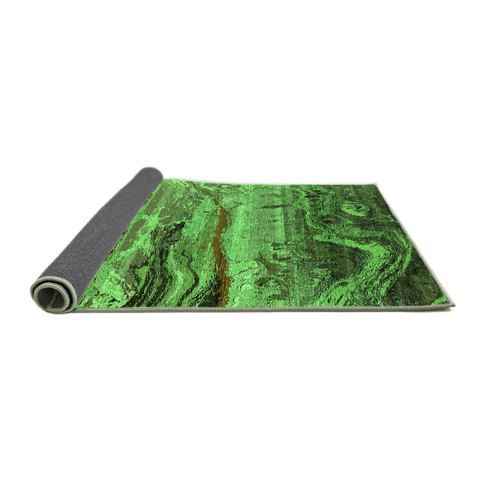 Sideview of Oriental Green Industrial Rug, urb2821grn
