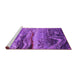 Sideview of Machine Washable Oriental Purple Industrial Area Rugs, wshurb2821pur