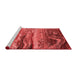 Industrial Red Washable Rugs