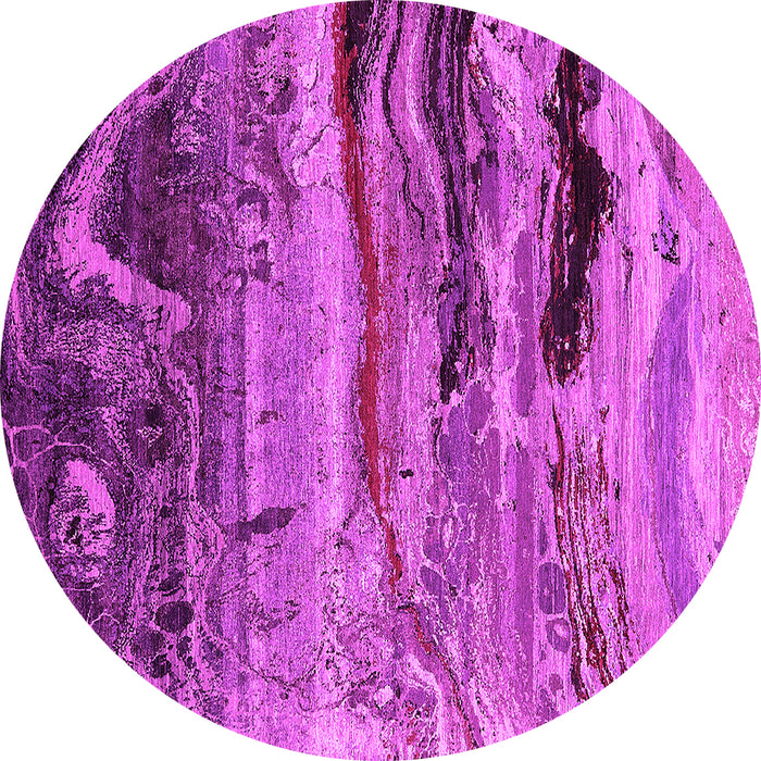 Round Oriental Pink Industrial Rug, urb2821pnk