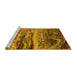 Sideview of Machine Washable Oriental Yellow Industrial Rug, wshurb2821yw