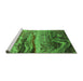 Sideview of Machine Washable Oriental Green Industrial Area Rugs, wshurb2821grn