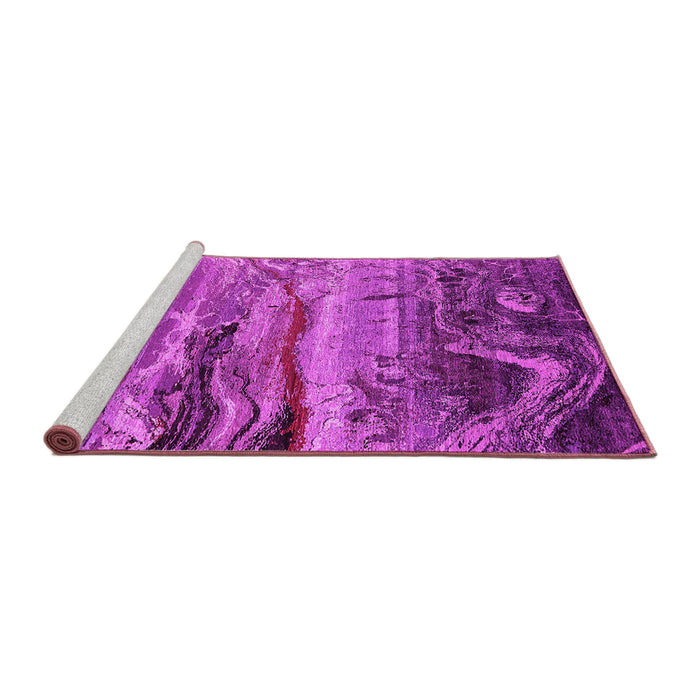 Sideview of Machine Washable Oriental Pink Industrial Rug, wshurb2821pnk