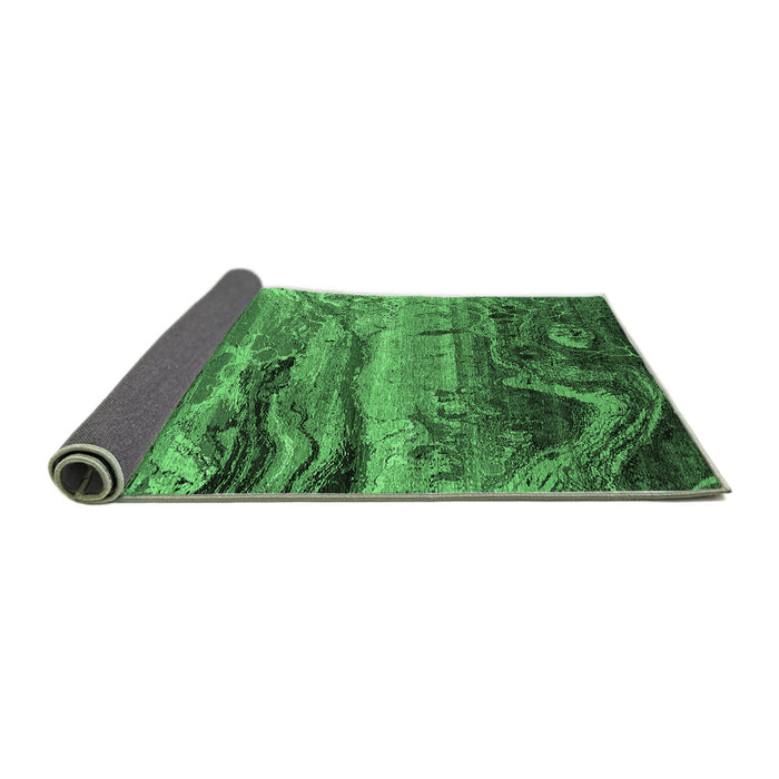 Sideview of Oriental Emerald Green Industrial Rug, urb2821emgrn